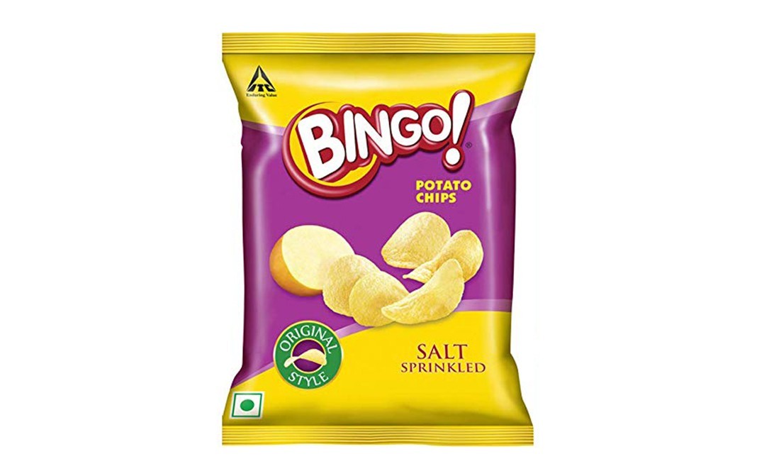 Bingo Potato Chips Salt Sprinkled   Pack  60 grams